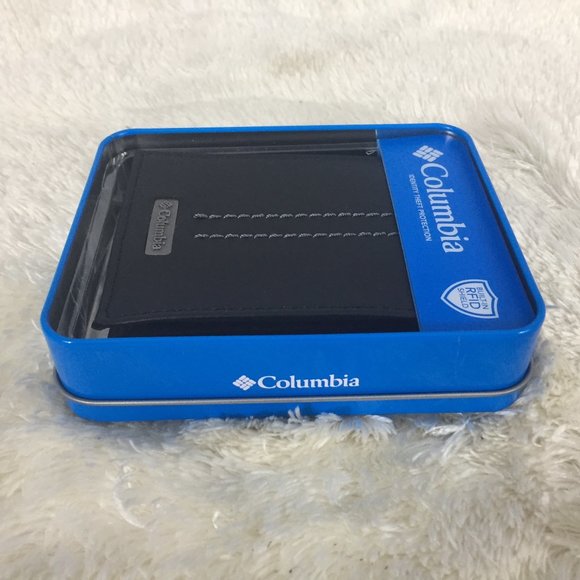 Columbia Black Leather RFID Shield Wallet & Case - Picture 5 of 8
